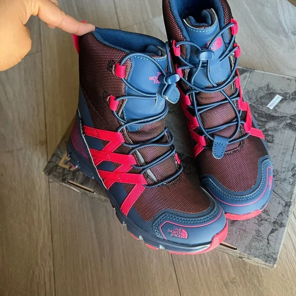 The‎ North Face Junior Winter Sneaker Boots - Blue Wing Teal & Atomic Pink 2
